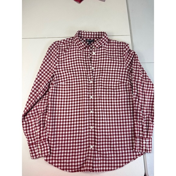 Mercantile j crew Gingham Button Down Shirt Long Sleeve Career Casual S - Picture 1 of 8